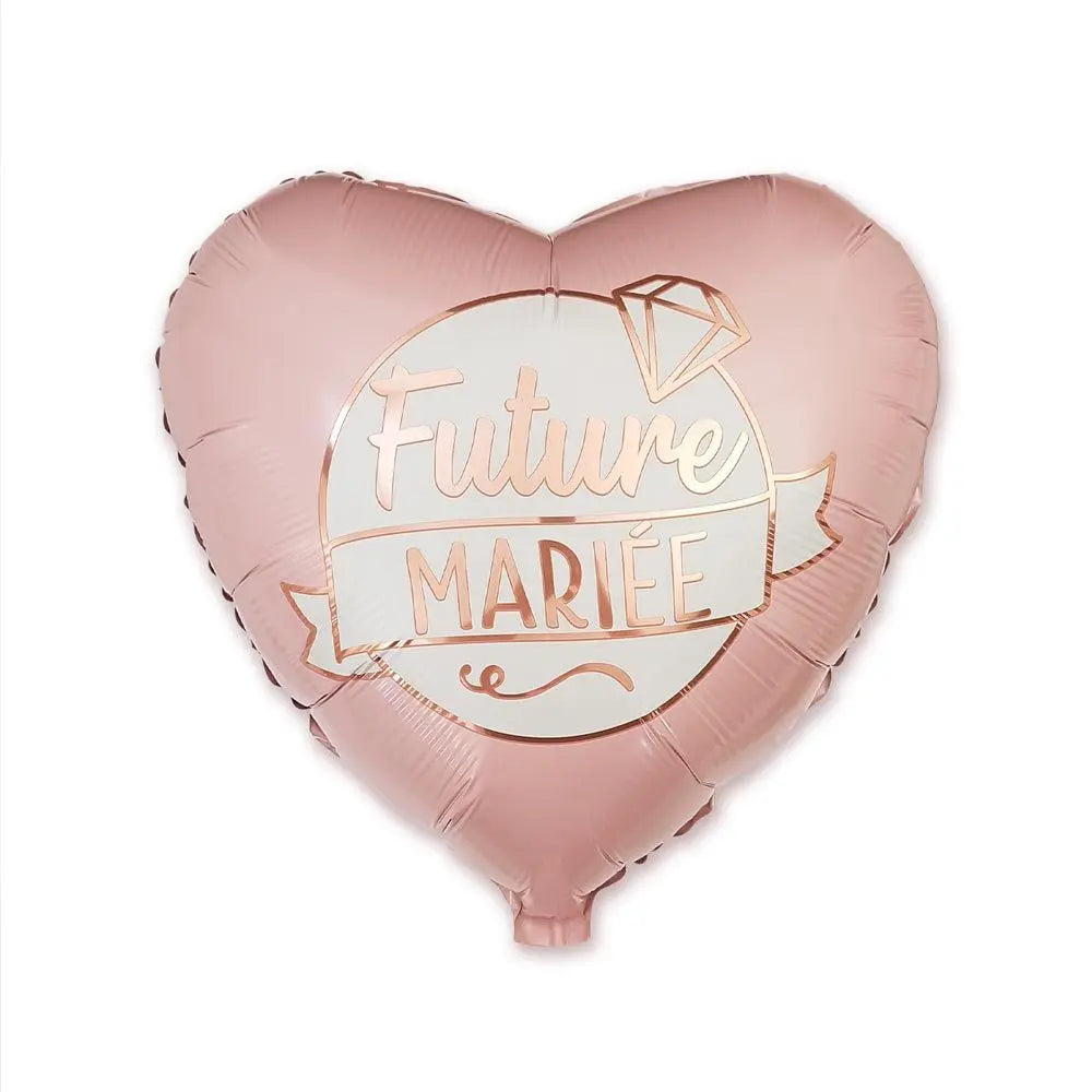 Ballon Alu H35 - Cœur ''Future Mariée'' - EVJF
