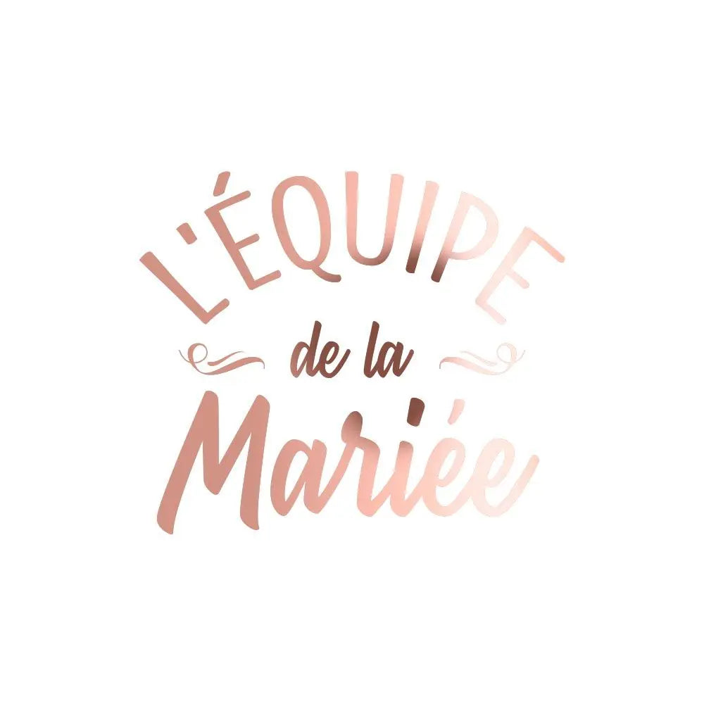 Transfert Textile "EQUIPE MARIEE" - EVJF