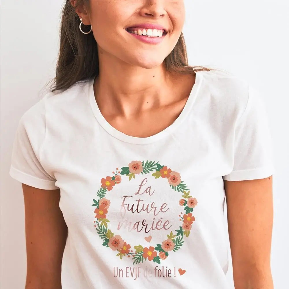 T-Shirt ''Future Mariée'' EVJF - Taille Unique