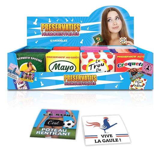 Préservatif Humoristique (Coloris au choix)