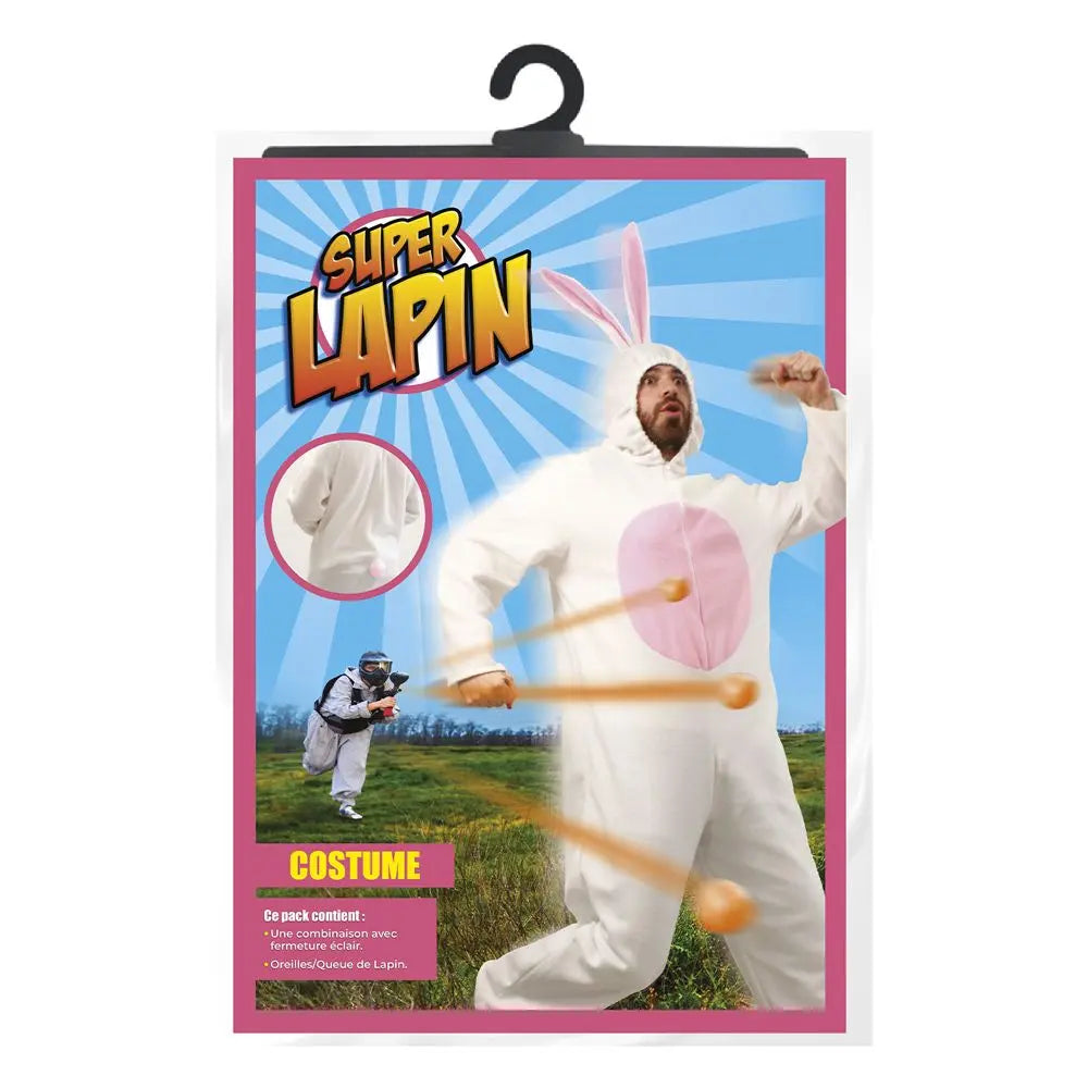 Costume Homme Super Lapin - Taille Unique