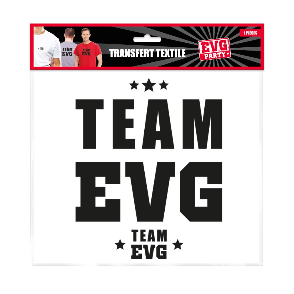 TRANSFERT TEXTILE "TEAM EVG"