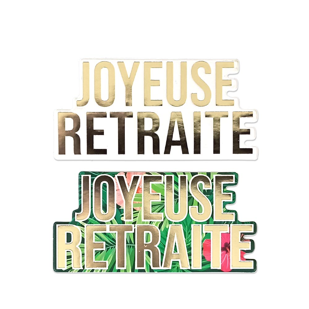 DUO DECO LETTRES DE TABLE "JOYEUSE RETRAITE"