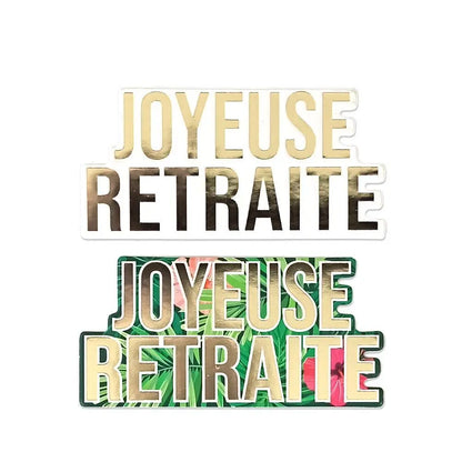 20 Duo Décos de Table - ''Joyeuse Retraite''
