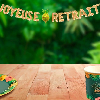 Guirlande Ballons Lettres ''Joyeuse Retraite"