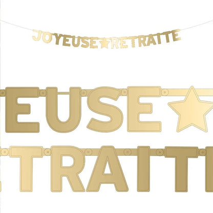 Guirlande Lettres ''Joyeuse Retraite''