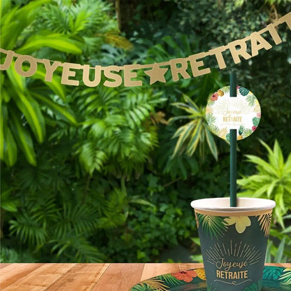 Guirlande Lettres ''Joyeuse Retraite''