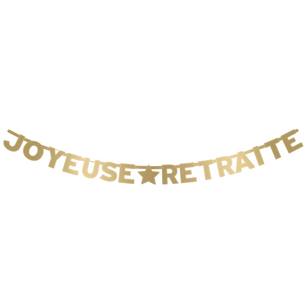 GUIRLANDE LETTRES "JOYEUSE RETRAITE"