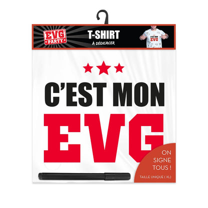 T SHIRT "C EST MON EVG"