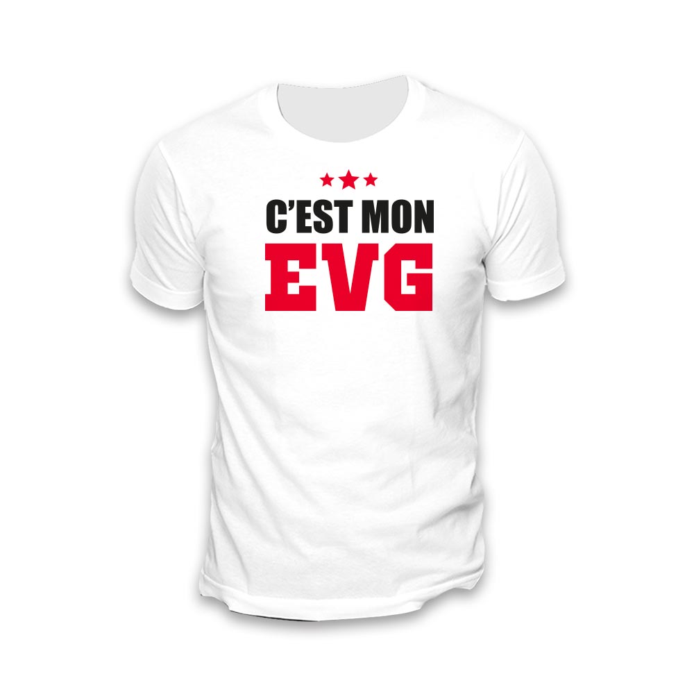 T SHIRT "C EST MON EVG"