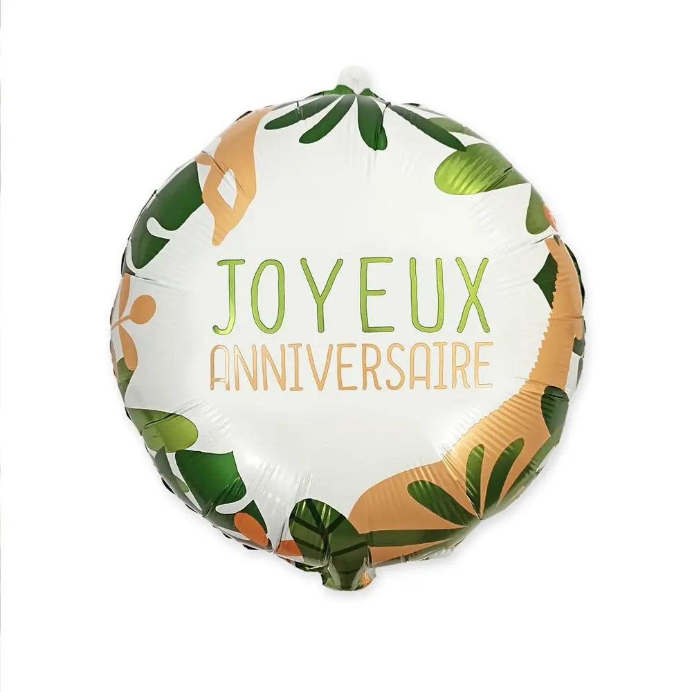 Ballon Alu 35cm - Jungle Tropical