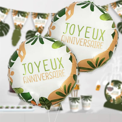 Ballon Alu 35cm - Jungle Tropical