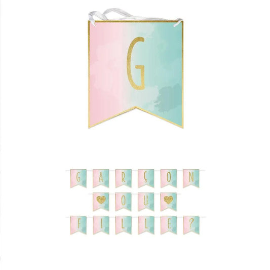 Guirlande Ruban ''Gender Reveal''