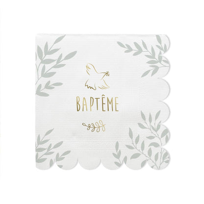 Serviette en papier "Baptême"