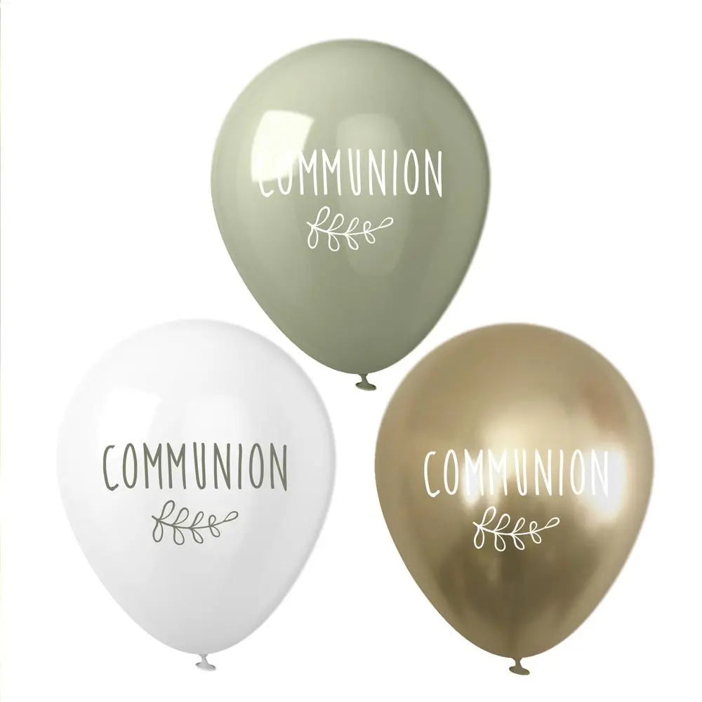 8 Ballons Latex "Communion"