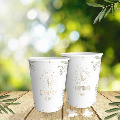 6 Gobelets en Carton 25cl - "Communion"