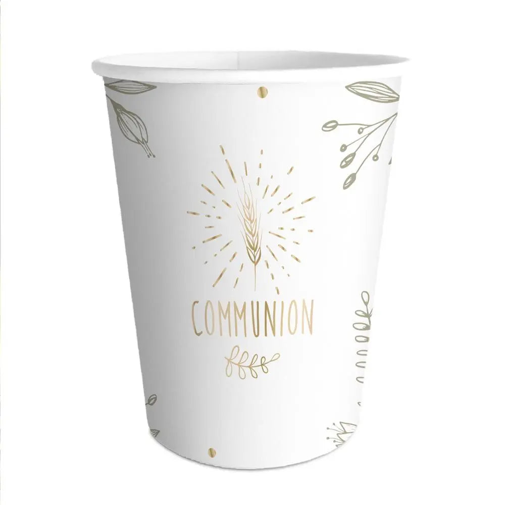 6 Gobelets en Carton 25cl - "Communion"