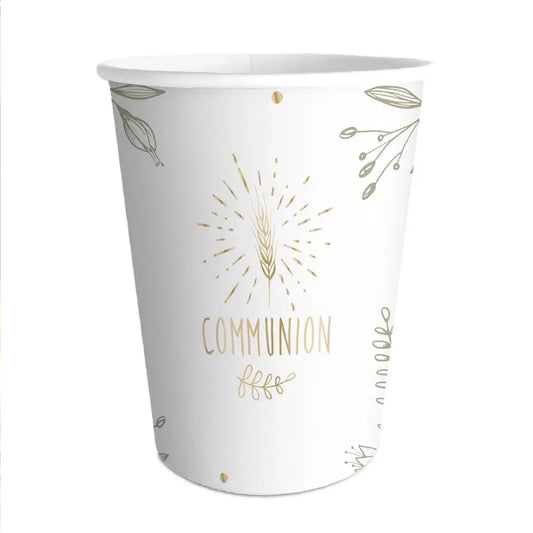 6 Gobelets en Carton 25cl - "Communion"