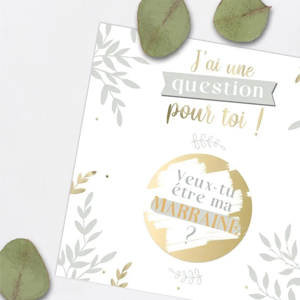 Carton ''Annonce Marraine''