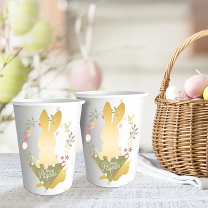 6 Gobelets en Carton 20cl "Joyeuses Pâques"