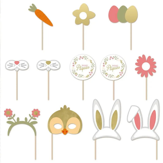 Photobooth - 12 accessoires "Pâques"