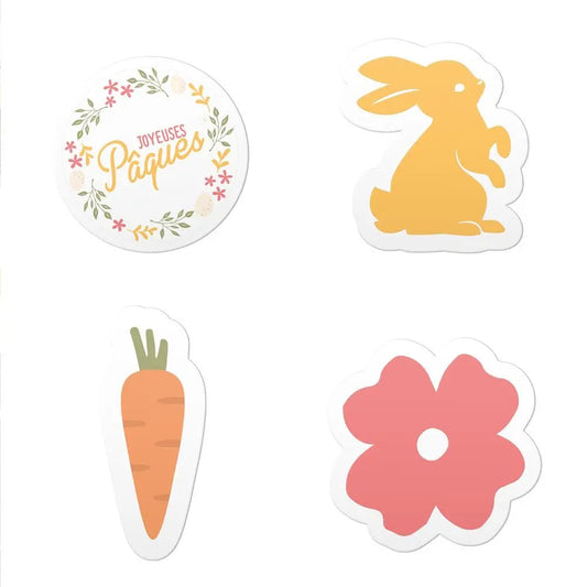 60 Décos à parsemer "Joyeuses Pâques"