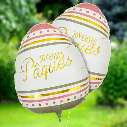 Ballon Alu 35cm "Joyeuses Pâques"