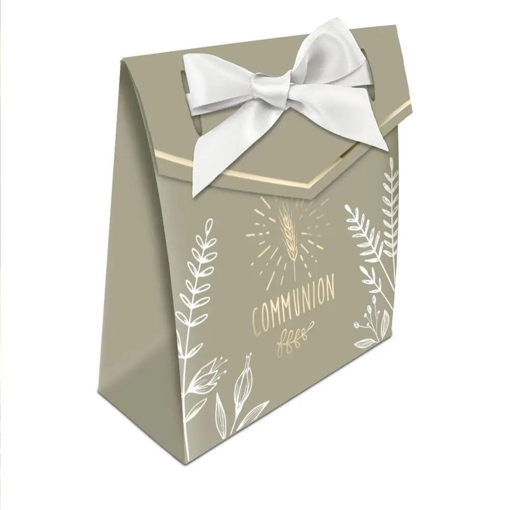 6 Boites à Dragées "Communion" - 8 x 9 cm