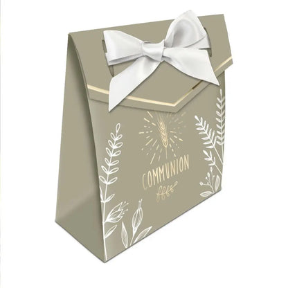 6 Boites à Dragées "Communion" - 8 x 9 cm