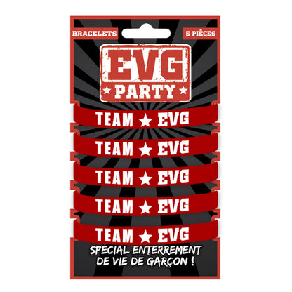 PACK 5 BRACELETS TEAM EVG