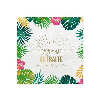 PACK 10 SERVIETTES "RETRAITE"