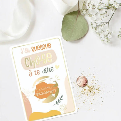 Carte à Gratter ''Annonce Famille''