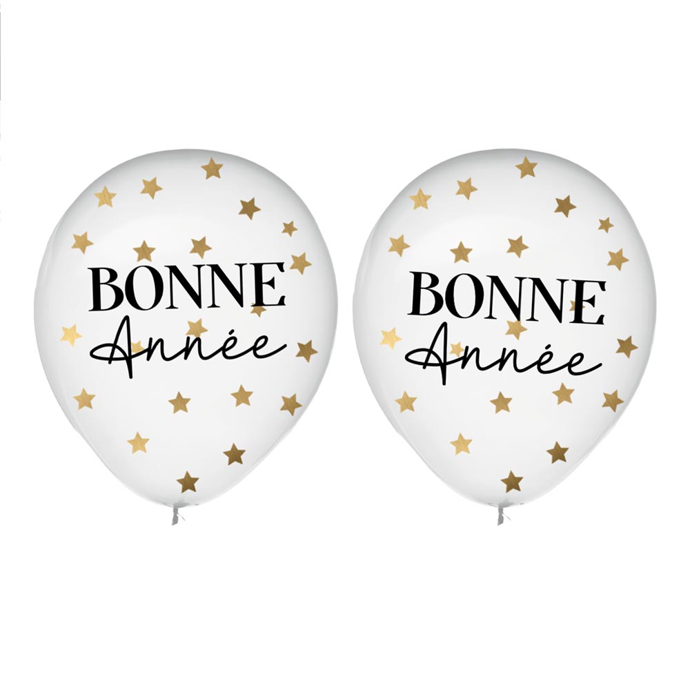 SACHET6 BALLONS CONFETTIS BONNE 