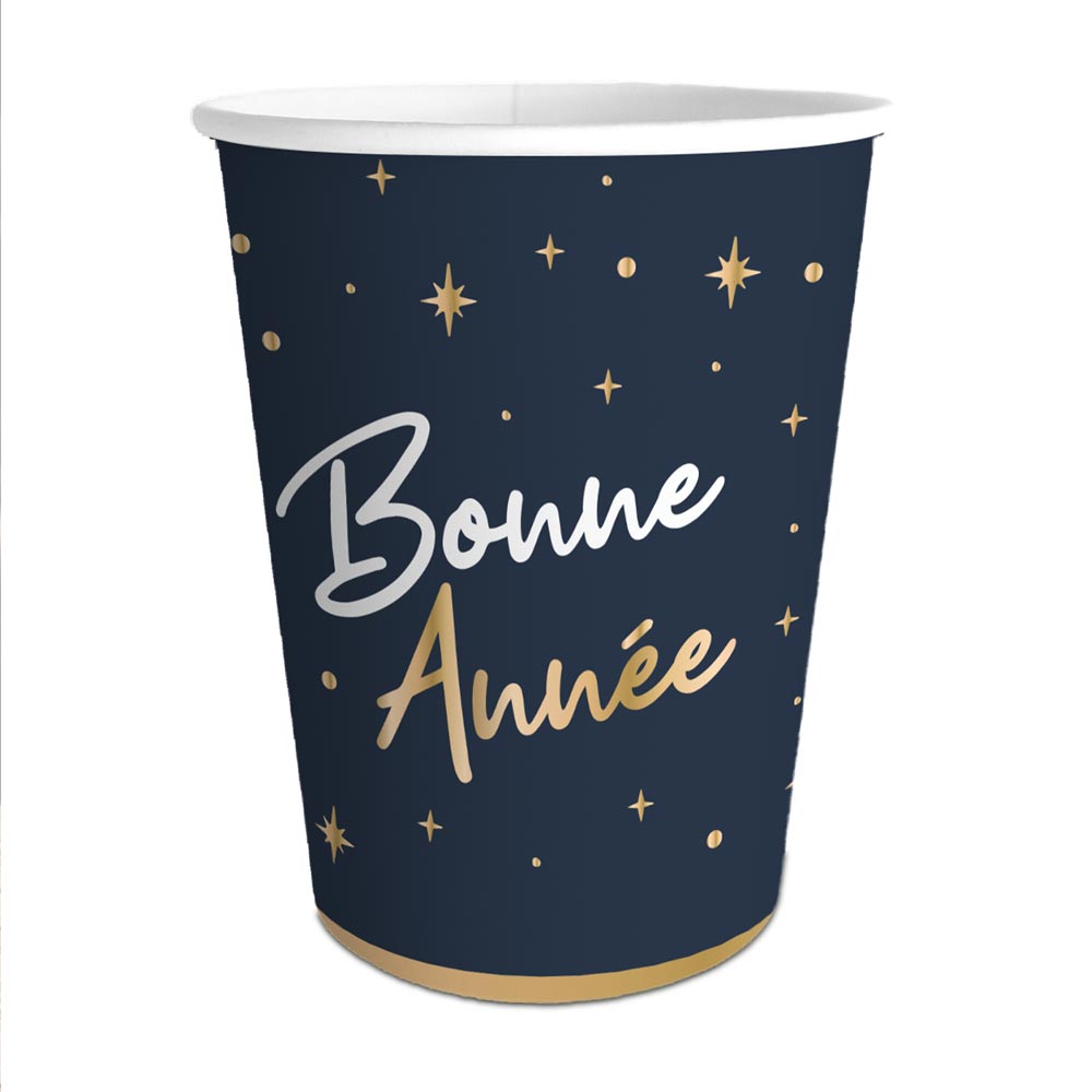 PACK 6 GOBELETS "BONNE ANNEE"