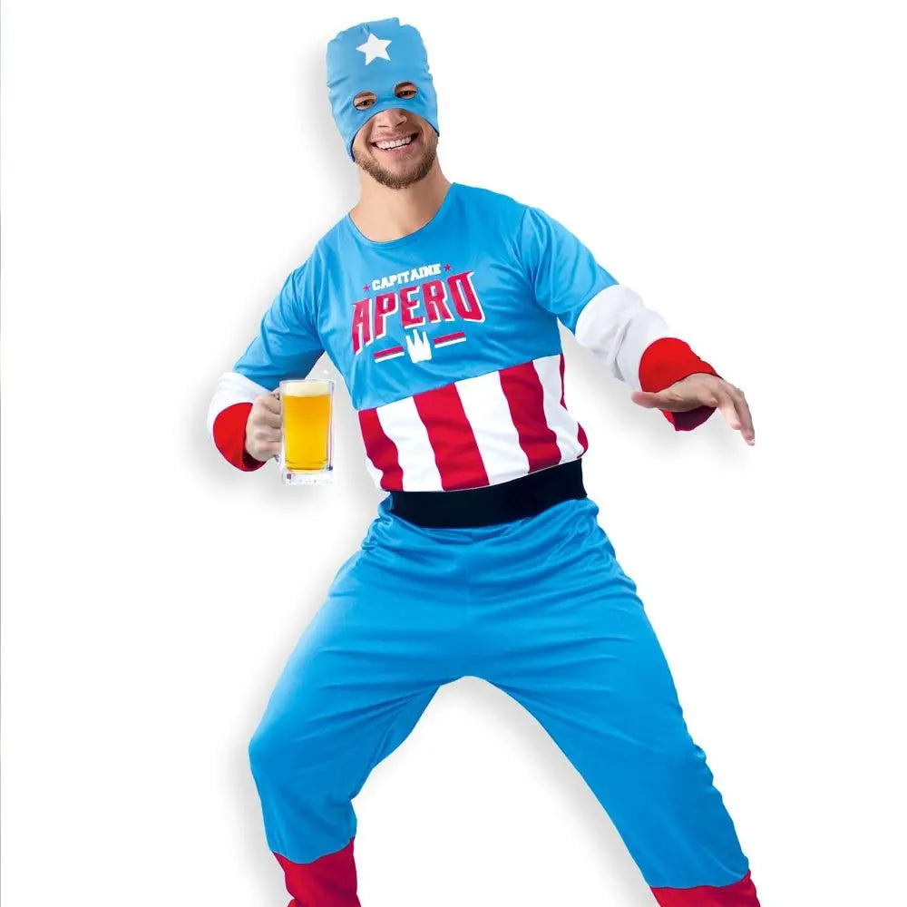 Costume Homme Captain Apéro - Taille Unique