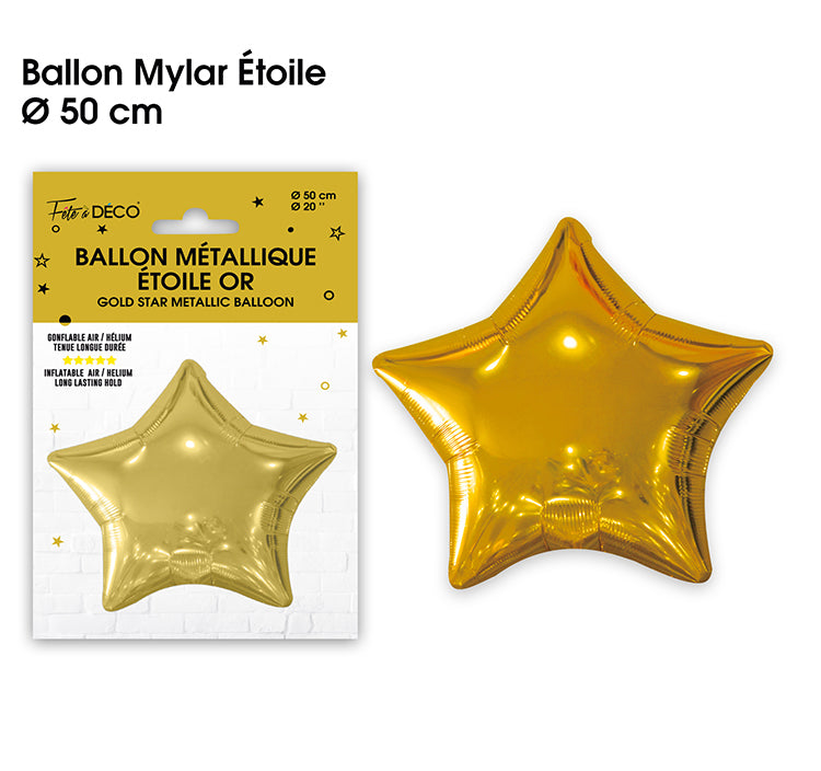 Ballon métallique Etoile