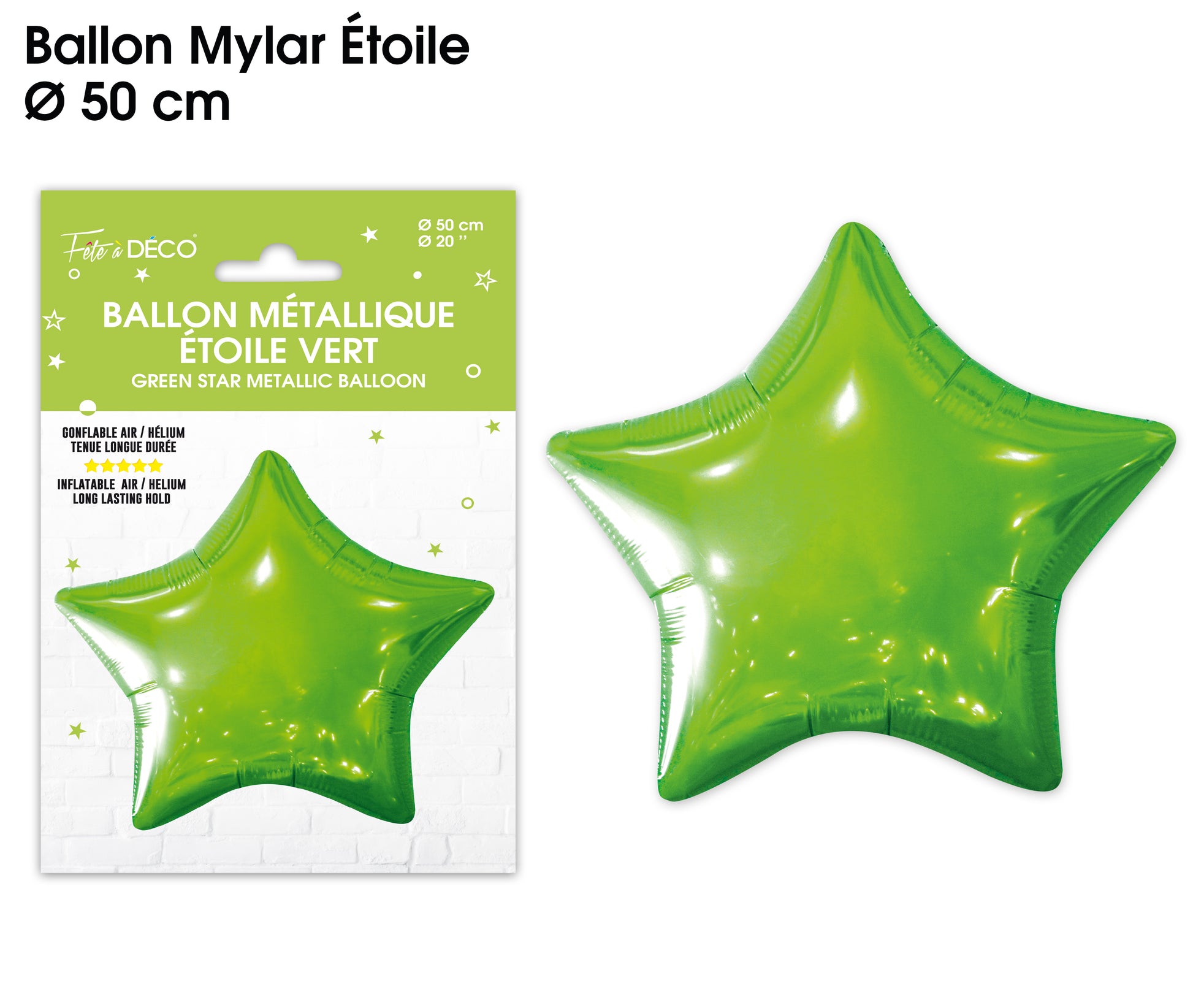 Ballon métallique Etoile