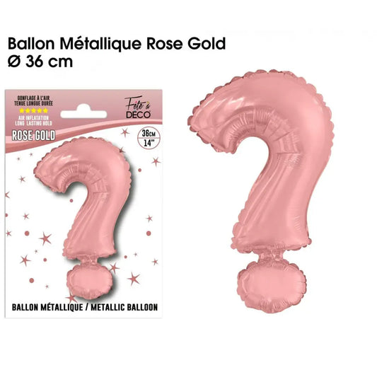 Ballon métallique Rose Gold Lettres et Symboles - ?