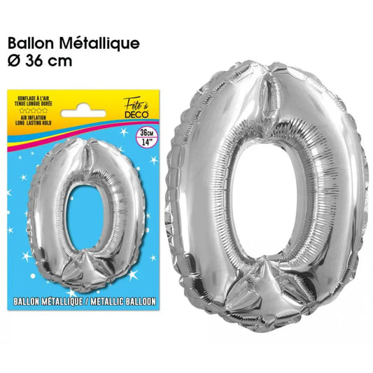 Ballons Alu 36cm - Argent - 0