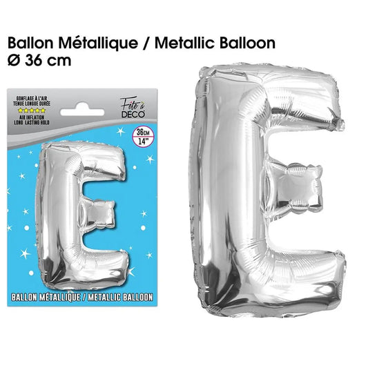 Ballons Alu 36cm - Argent - E