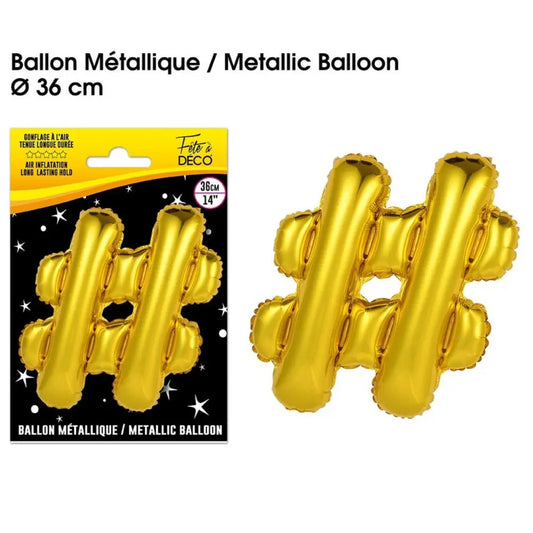 Ballons métalliques OR - 36cm : #