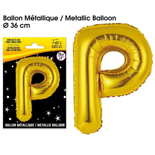 Ballons métalliques OR - 36cm : P 