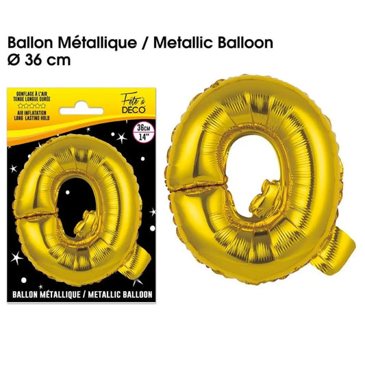 Ballons métalliques OR - 36cm : Q