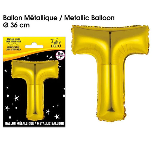 Ballons métalliques OR - 36cm : T