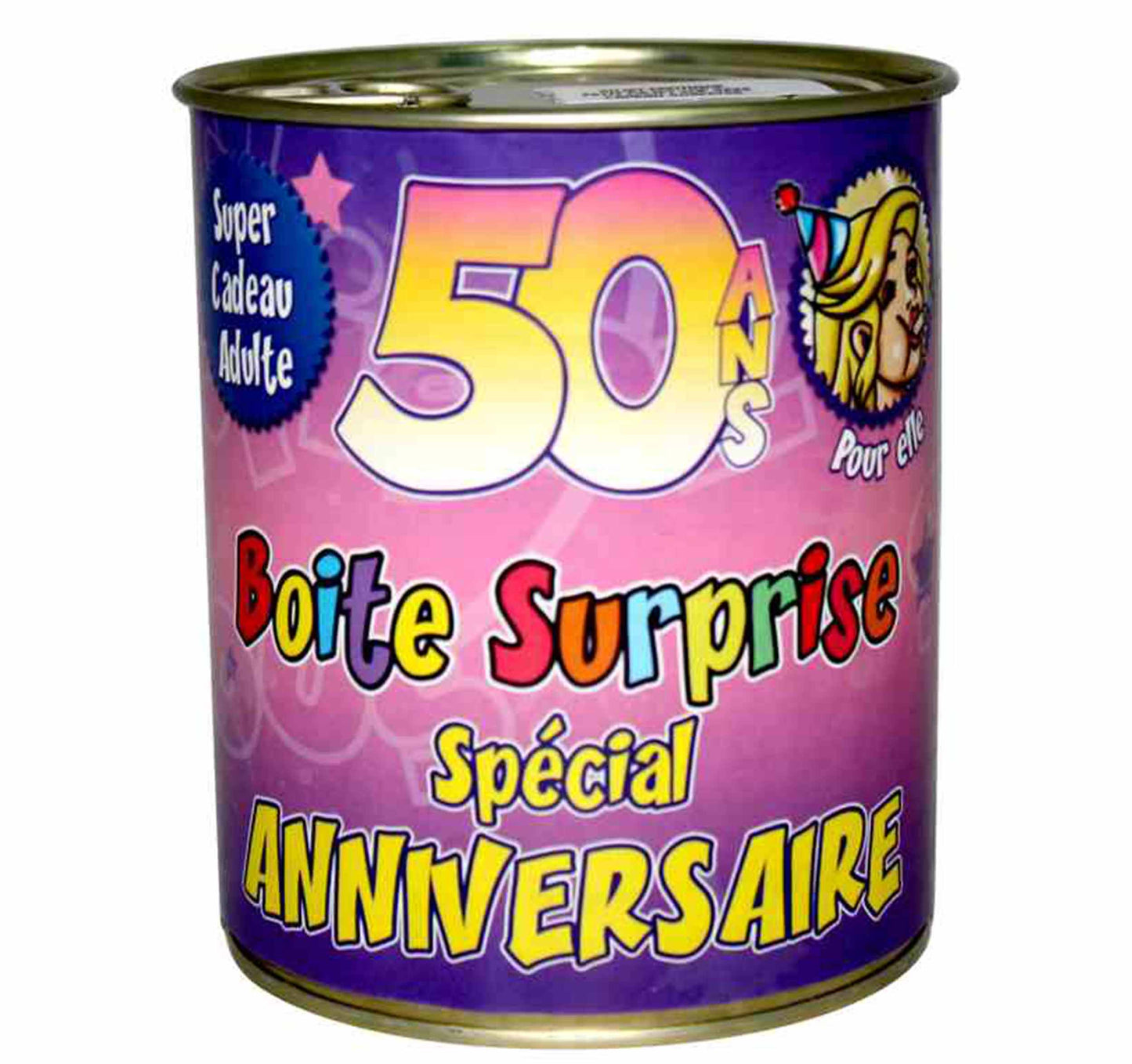 Boite Surprise Femme à l'âge - Tous les évènements de la vie : 50 ans<br/>