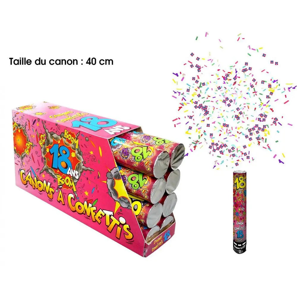 Canon à Confettis "18 ans"