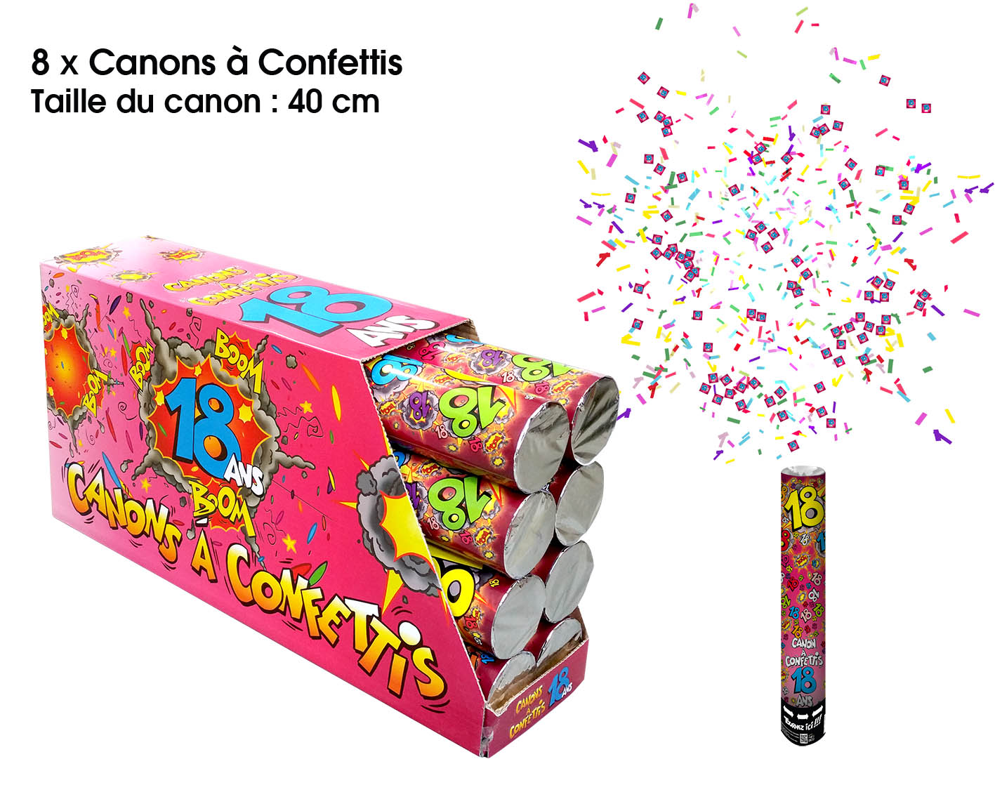 Canon à confettis à l'âge