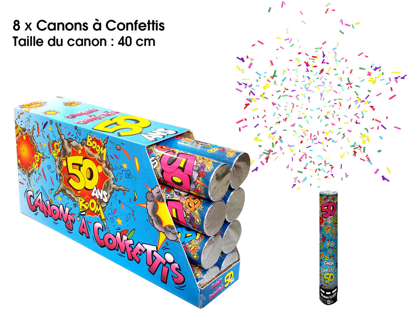 Canon à confettis à l'âge