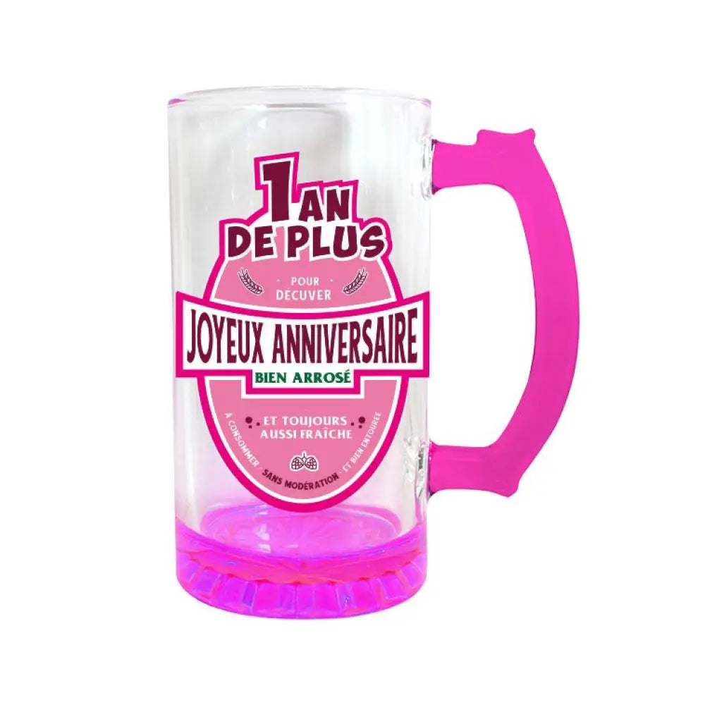 Chope à Bière - 1 An de + - Rose