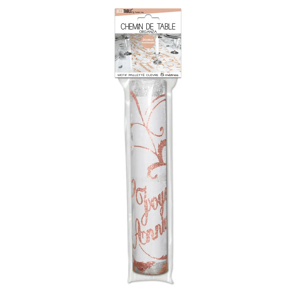 Chemin de Table Anniversaire Couleur